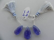 Tanzanite Smooth Pear Shape Beads